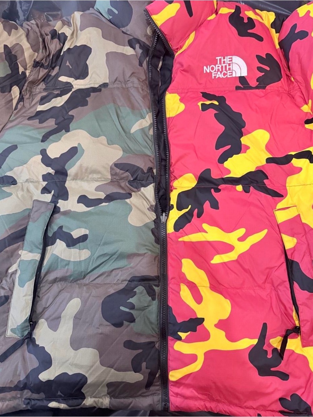 The North Face x Supreme Navy Jacket with Red and Yellow Accents
